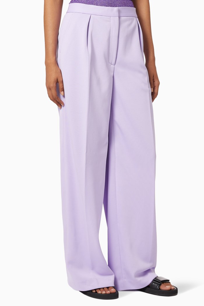 

x Missoni Trousers in Crêpe Fabric, Purple