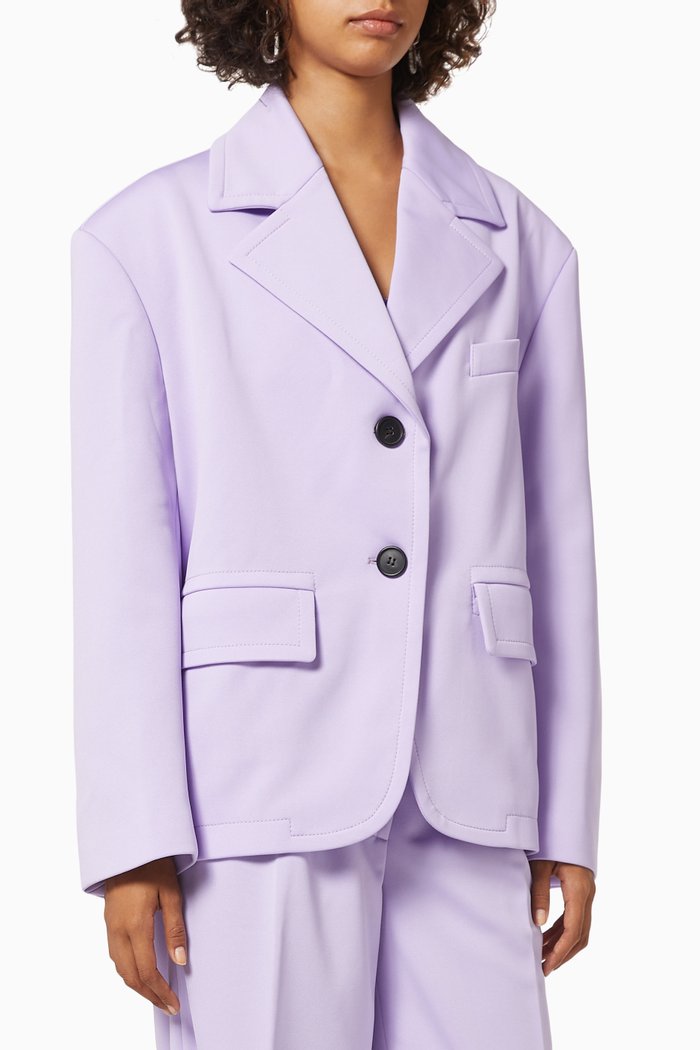 

x Missoni Blazer in Crêpe Fabric, Purple