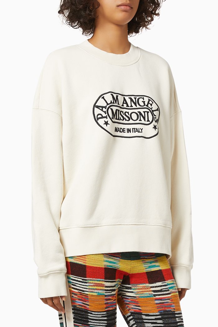 

x Missoni Heritage Sweatshirt in Cotton Jersey, Neutral