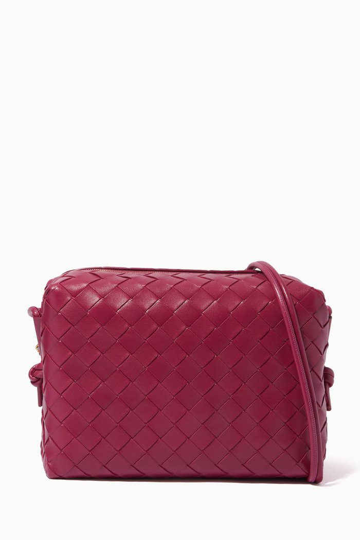 

Loop Crossbody Bag in Intrecciato Nappa, Red
