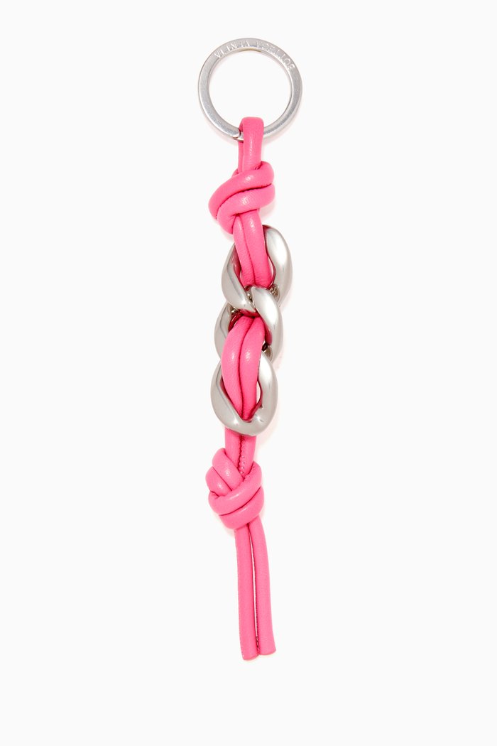 

Key Ring in Nappa, Pink