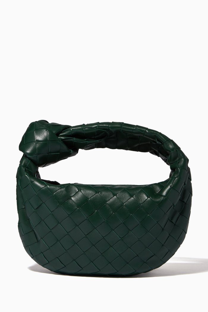 

Mini Jodie Bag in Intrecciato Nappa, Green
