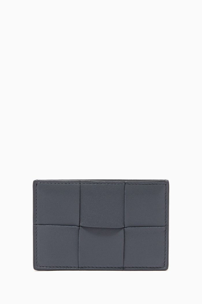 

Card Case in Intrecciato Nappa, Grey