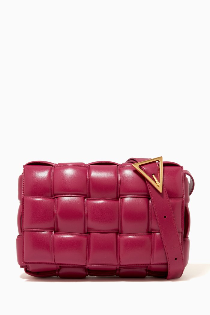 

Padded Cassette Bag in Nappa, Red