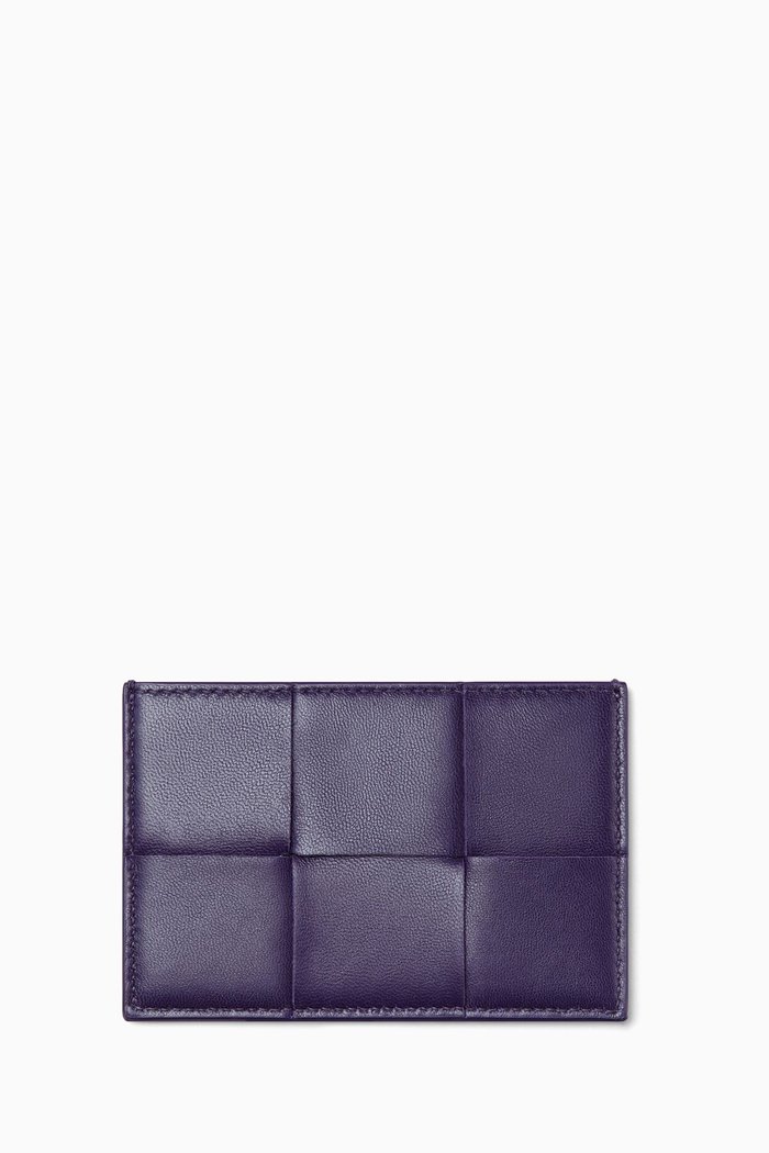 

Card Case in Intrecciato Nappa, Purple
