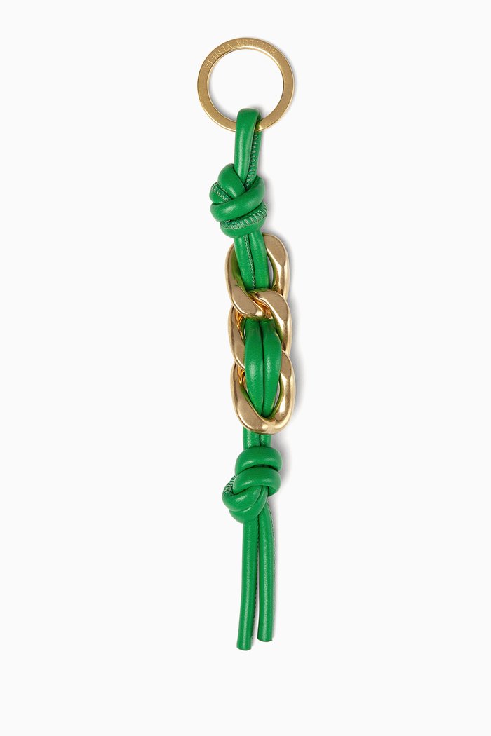 

Key Ring in Nappa, Green