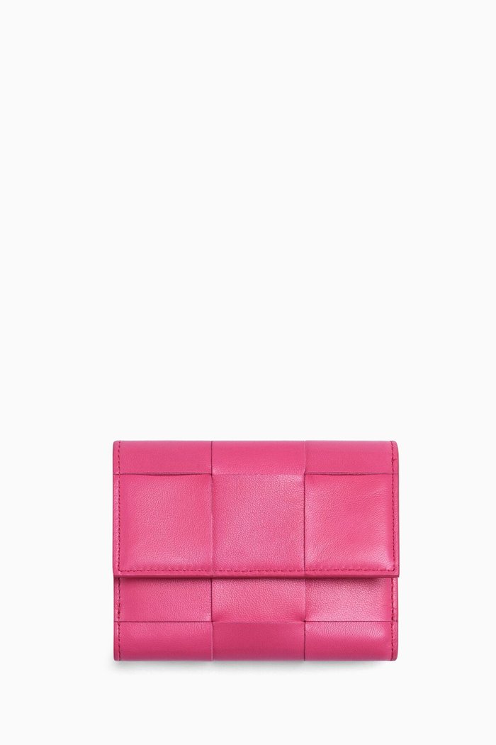 

Mini Wallet in Intrecciato Nappa, Pink