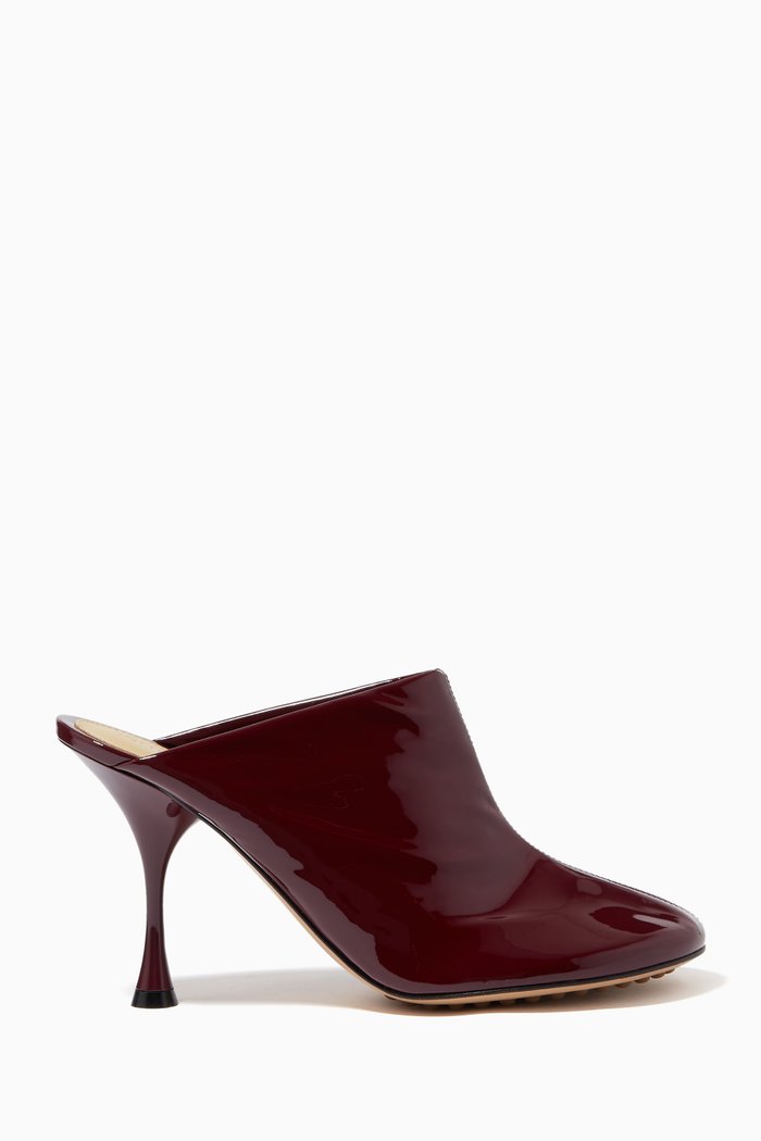 

Dot Sock Mules in Patent Leather, Red