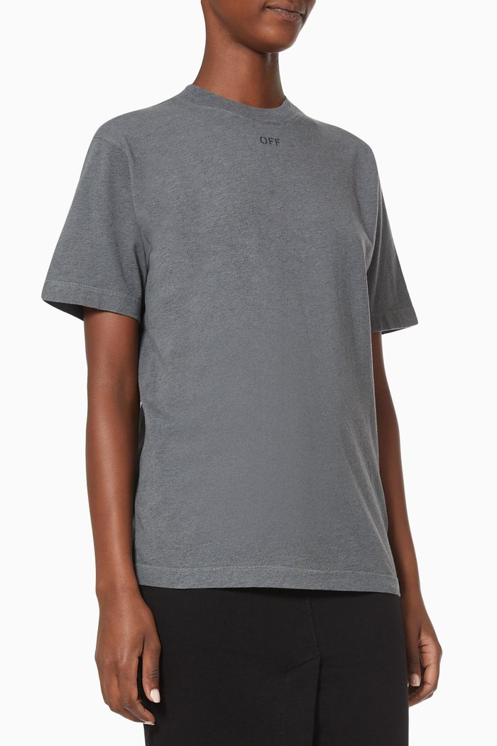 

Rubber Arrows T-shirt in Cotton Jersey, Grey