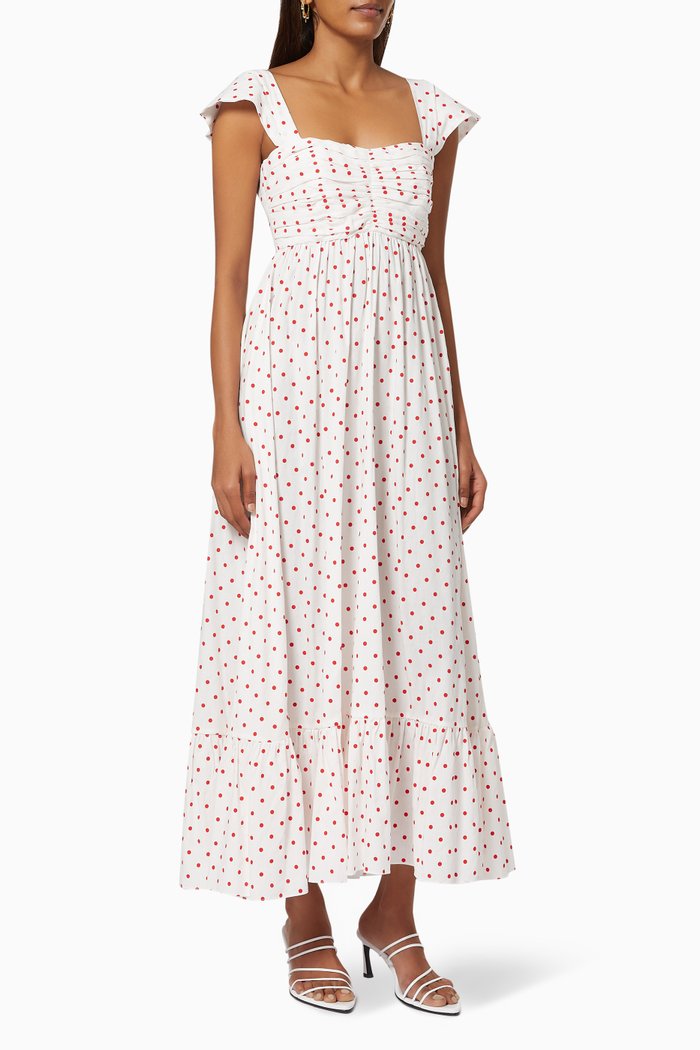 

Cotton Tea Dress, White