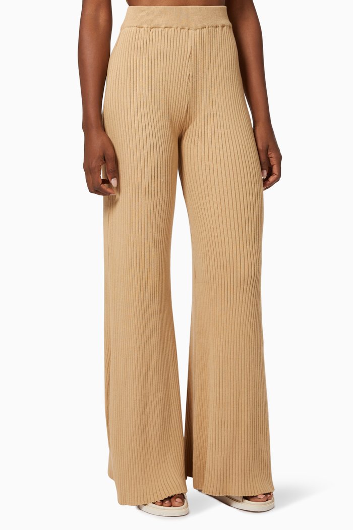 

Jordon Pants in Rib-knit, Brown