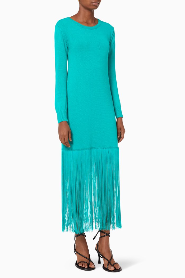 

El Abrazo Sweater Dress, Green