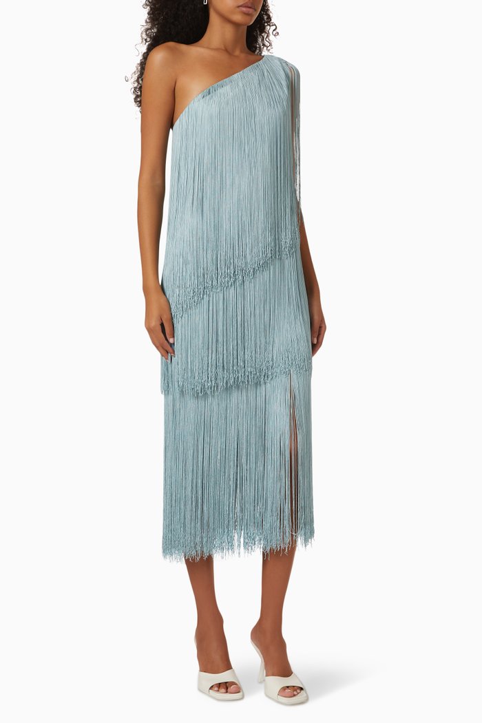 

Cascada Maxi Dress in Viscose, Blue