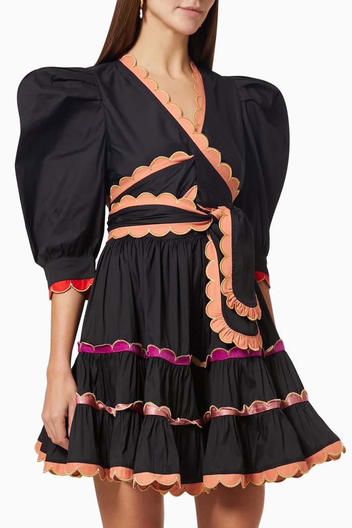 

Sapin Dress in Cotton Blend, Black