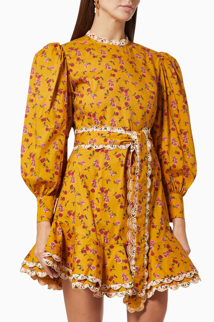 

Alder Dress in Cotton Blend, Yellow