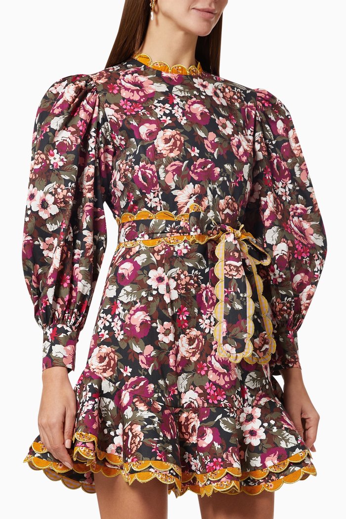 

Alder Dress in Cotton Blend, Multicolour