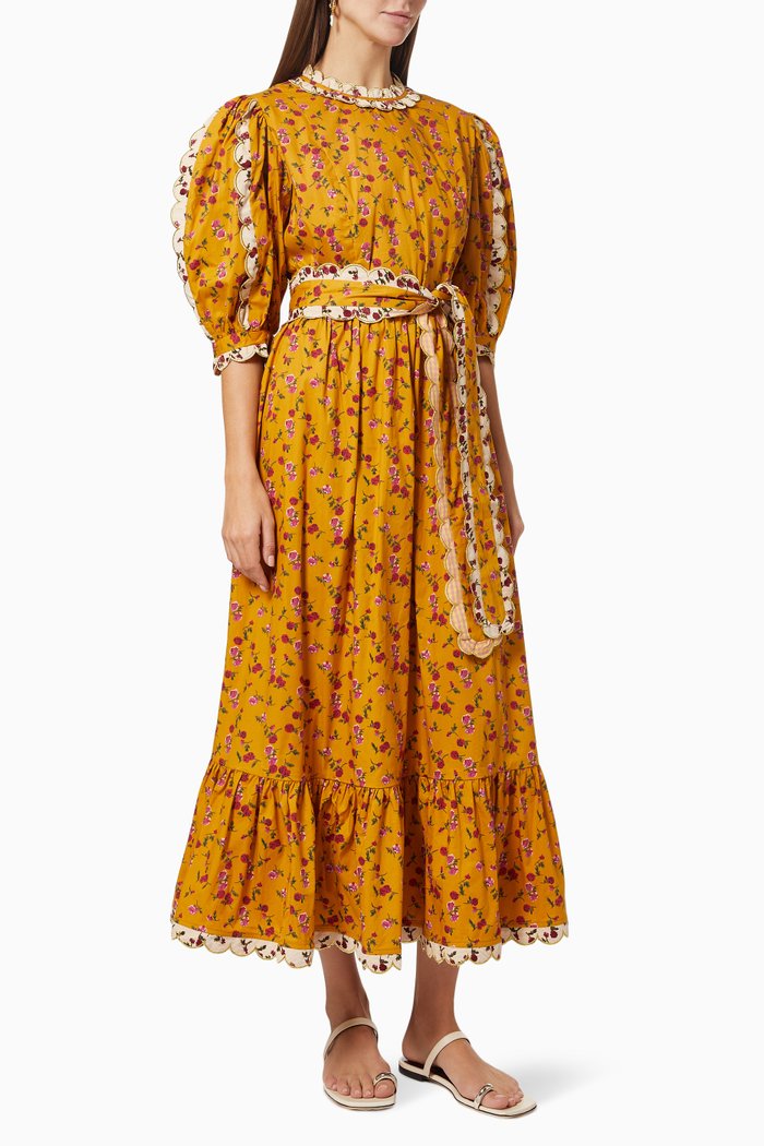 

Alamo Dress in Cotton Blend, Yellow
