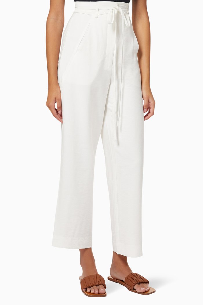 

Chord Pants in Viscose Blend, White