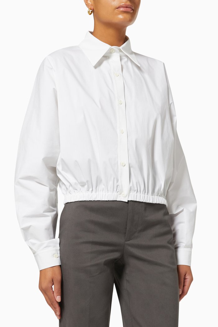 

Karlie Shirt in Cotton Poplin, White