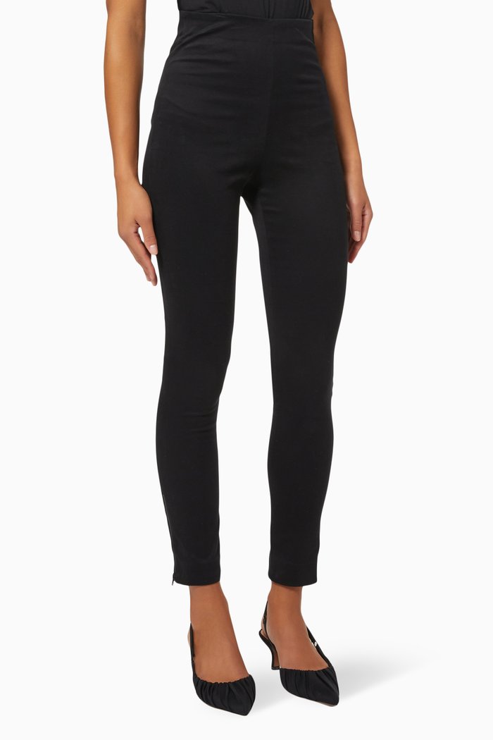 

Noah Straight Fit Trousers, Black