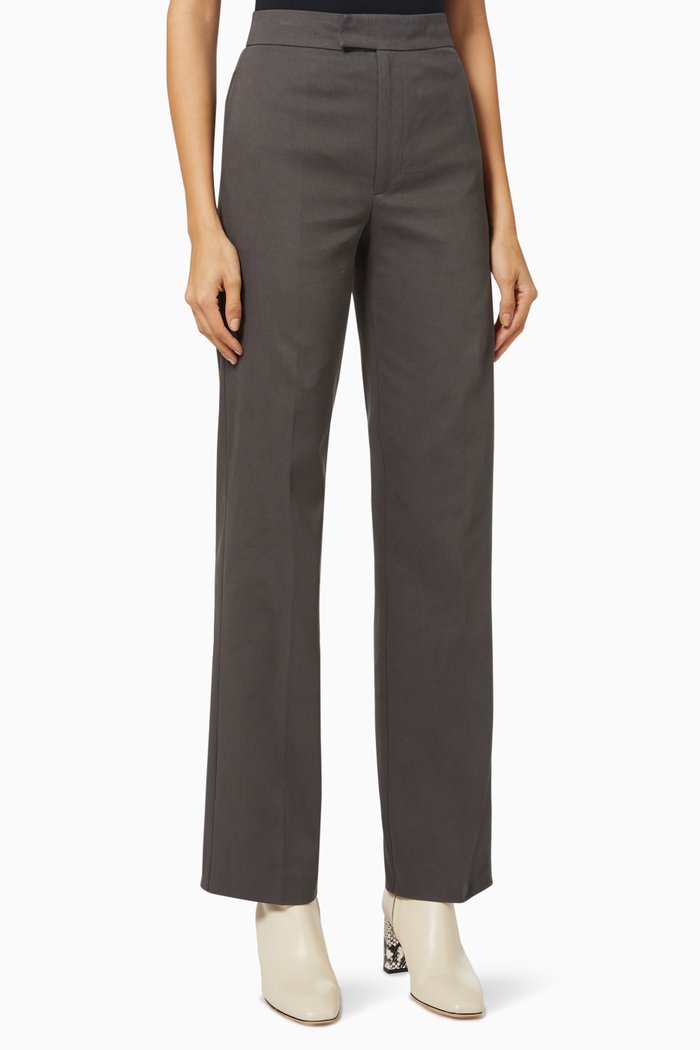 

Laurent Straight Fit Trousers, Grey