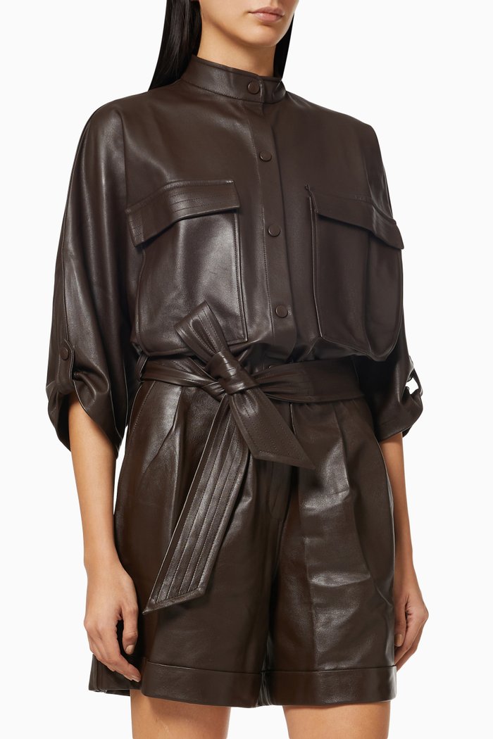 

Jason Belted Playsuit, Brown