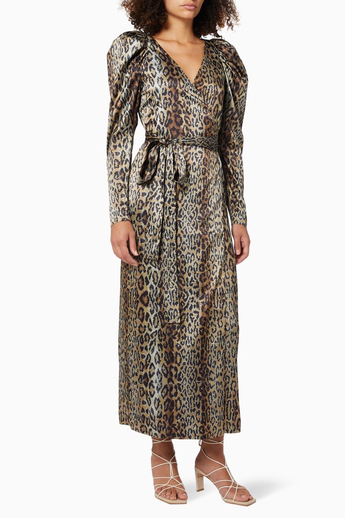 

Bridget Long Dress in Viscose, Multicolour