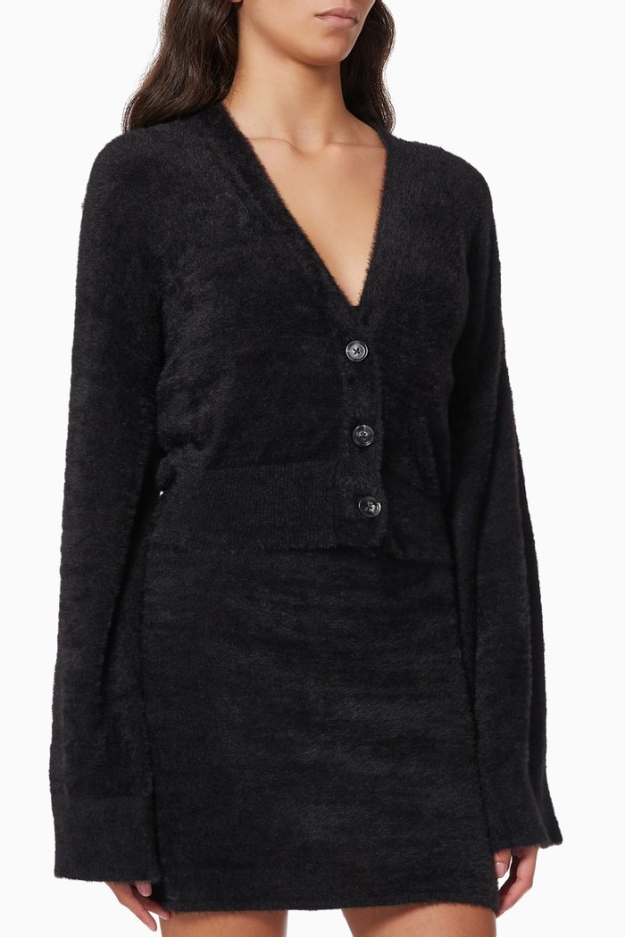 Kristinia Knit Cardigan, Black