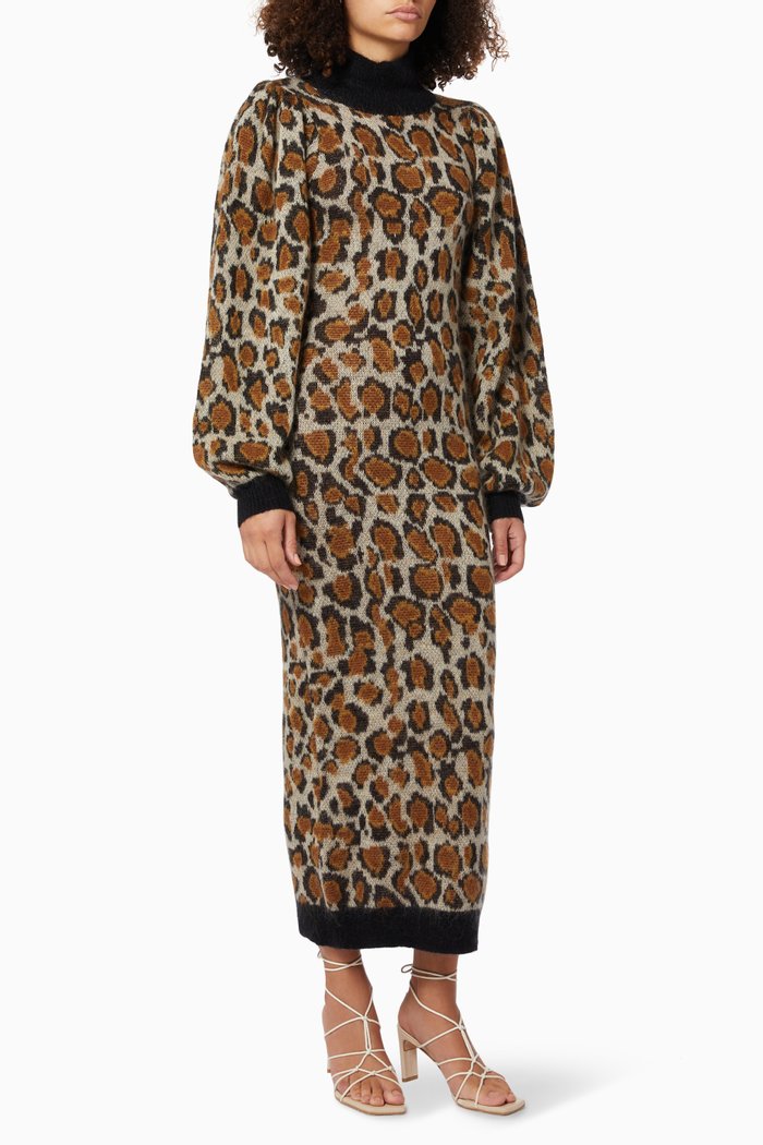 

Belinda Knit Dress in Wool, Multicolour