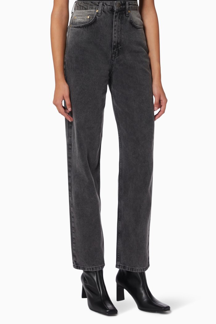

Betty Straight Fit Jeans, Grey