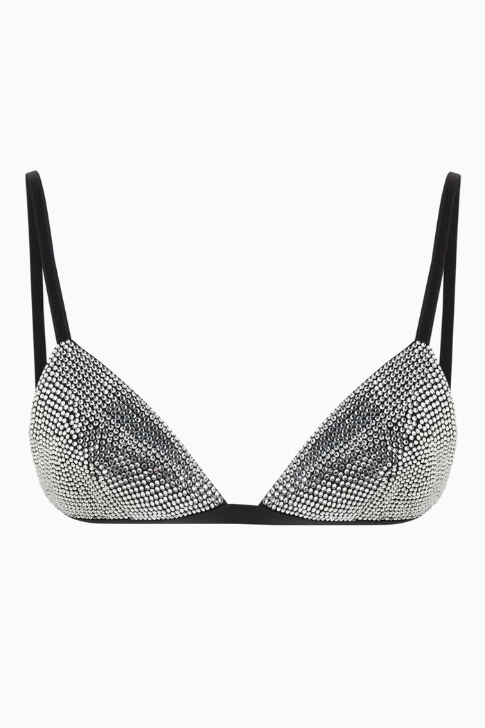 

Heaven Crystal Bralette, Grey