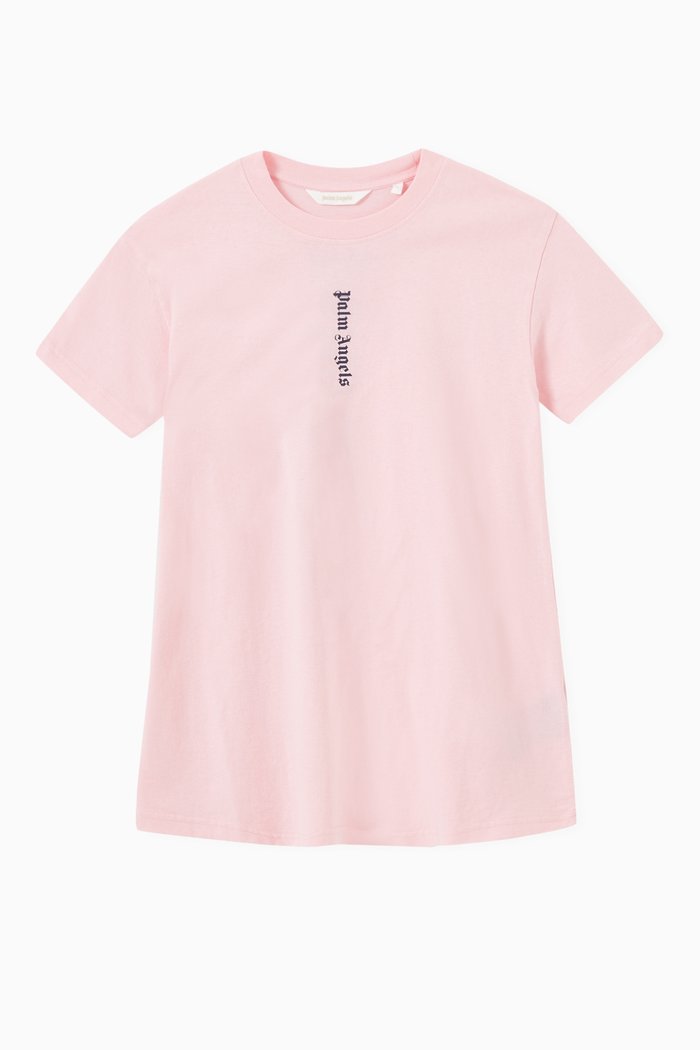 

Logo T-shirt Dress in Cotton Jersey, Pink