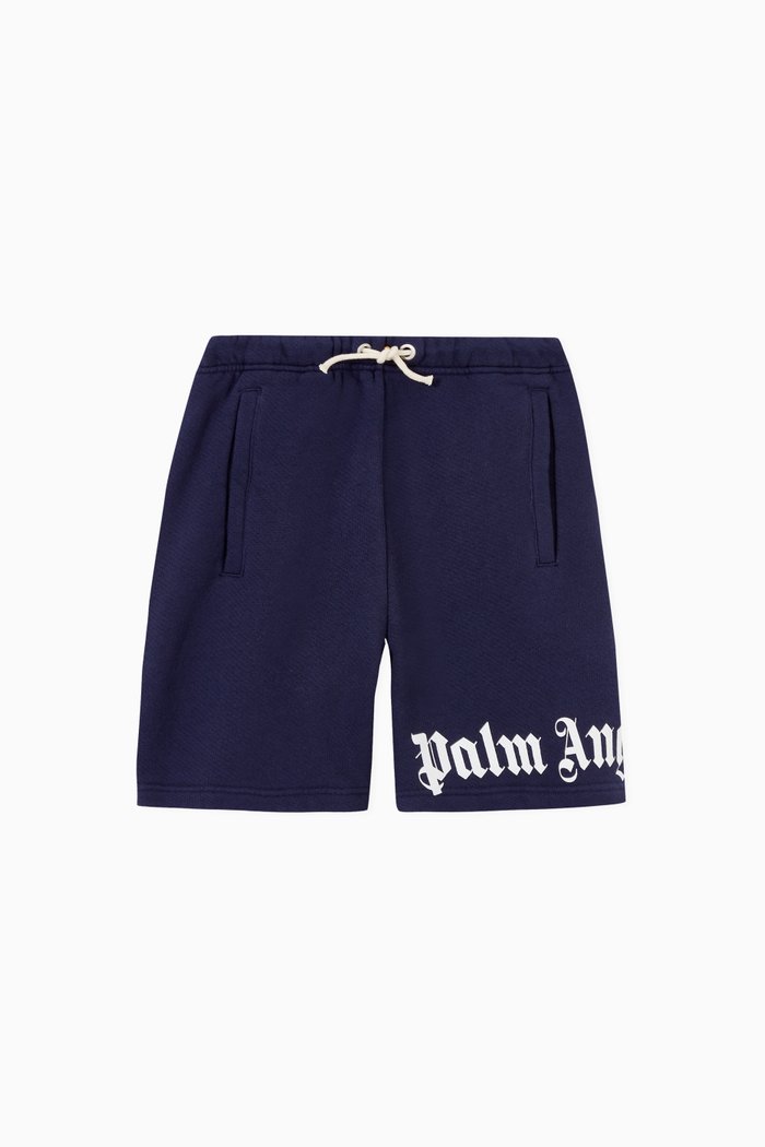 

Logo Shorts in Cotton Terry, Blue