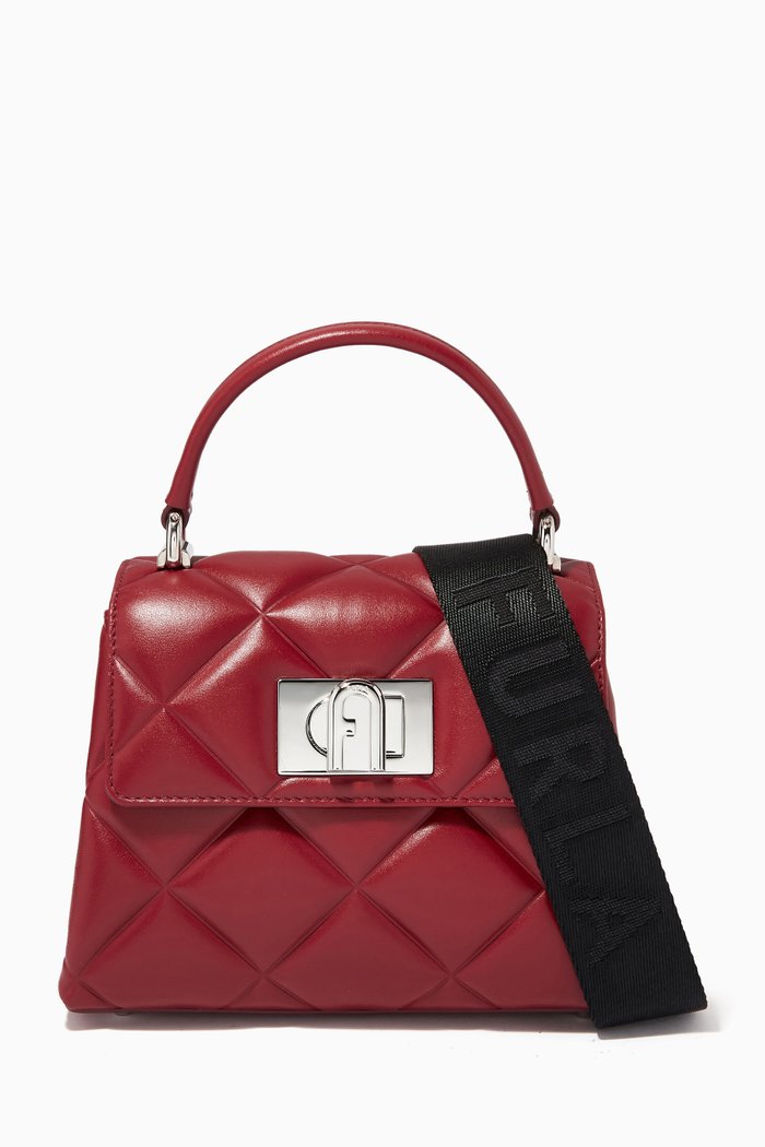

Mini 1927 Handbag in Quilted Leather, Burgundy
