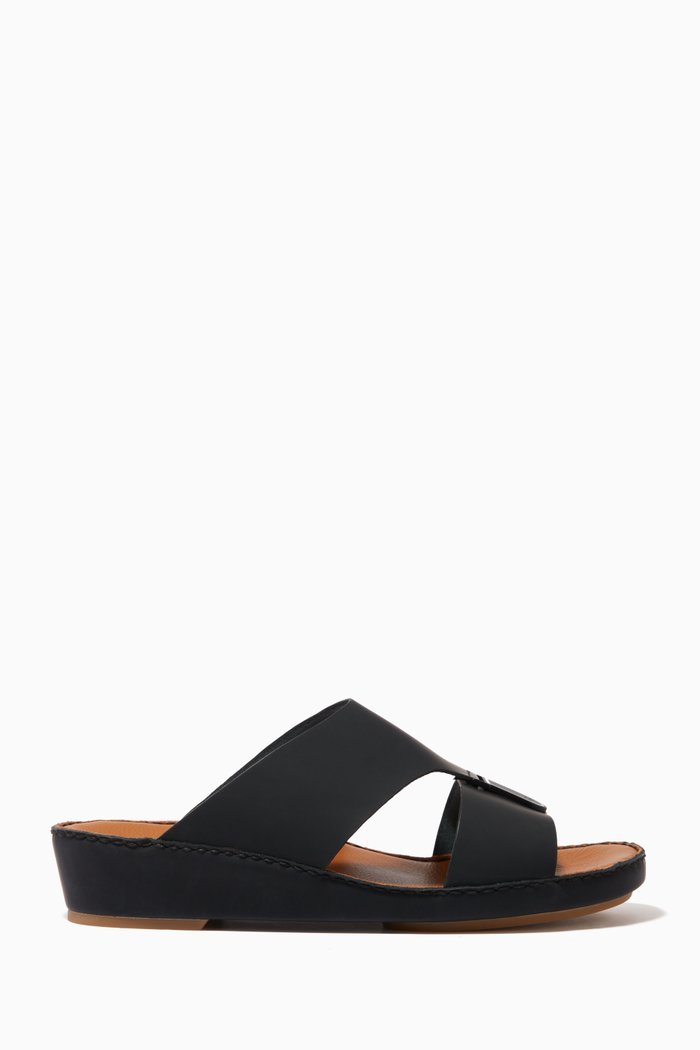 

Arabic Sandals in Leather, Black