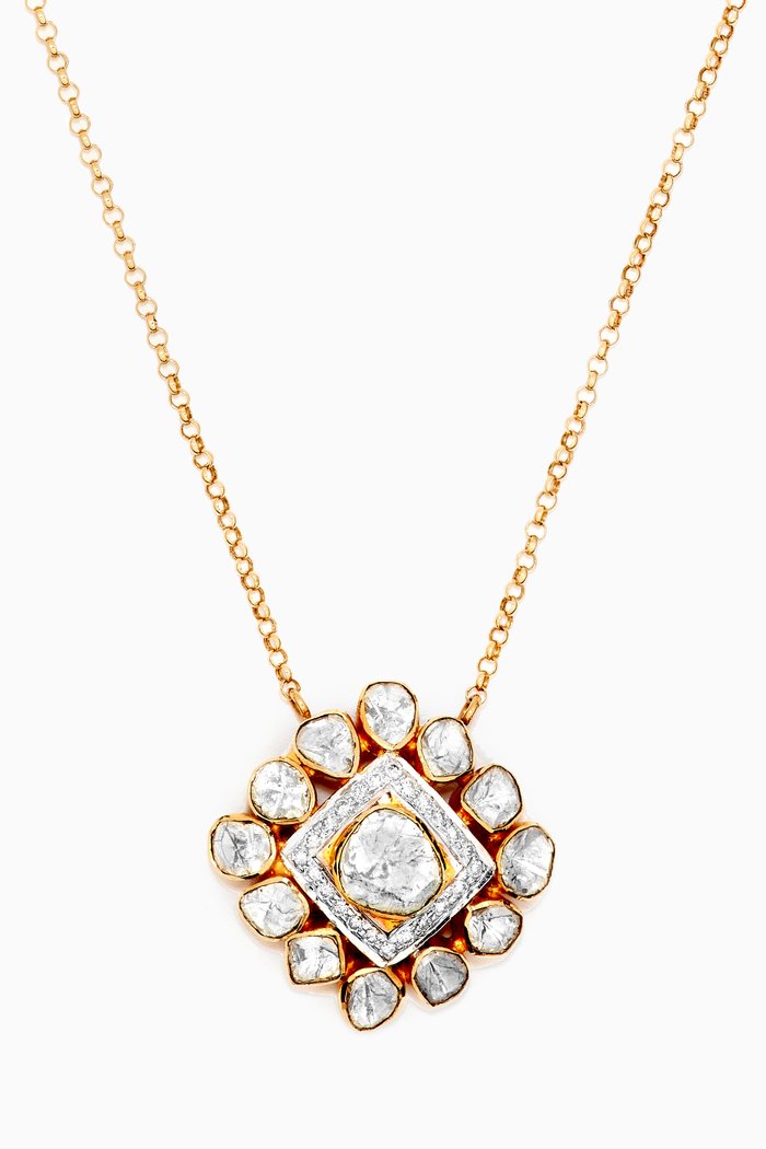 

Khushi Diamond Pendant Necklace in 18kt Yellow Gold