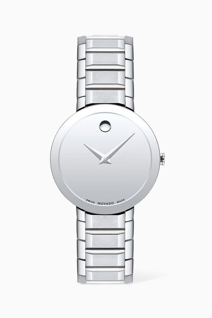 

Sapphire Quartz Watch, 28mm, Silver
