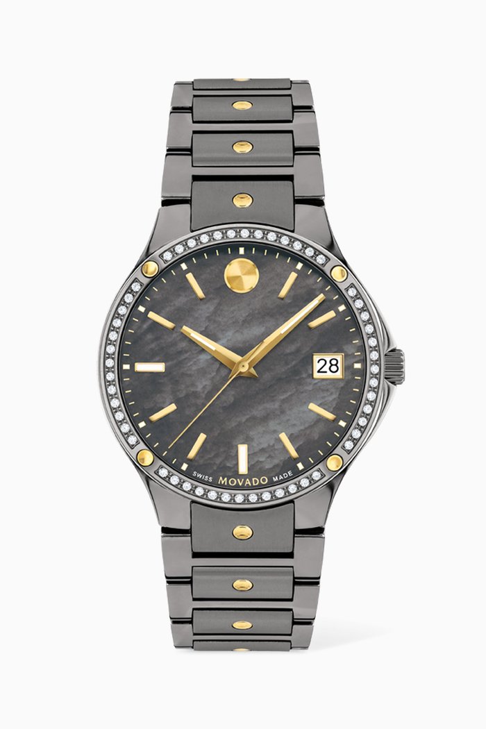 

SE Diamond Quartz Watch, 32mm, Grey