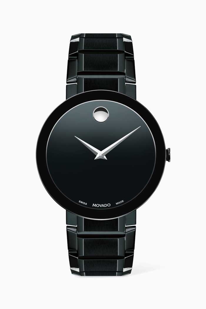 

Sapphire Quartz Watch, 39mm, Black
