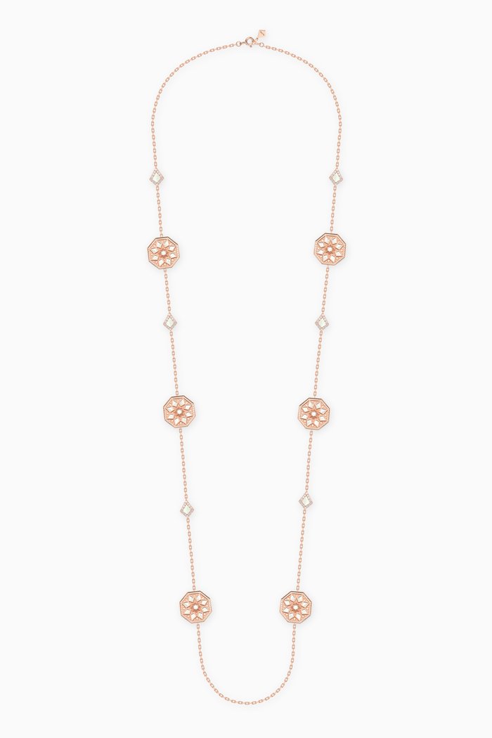 

Classic Turath Sautoir Necklace in 18kt Rose Gold