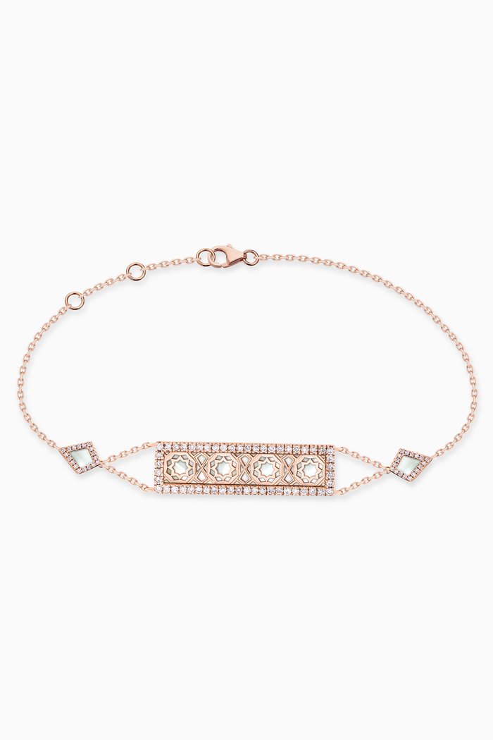 

Oud Turath Bracelet with Diamonds in 18kt Rose Gold