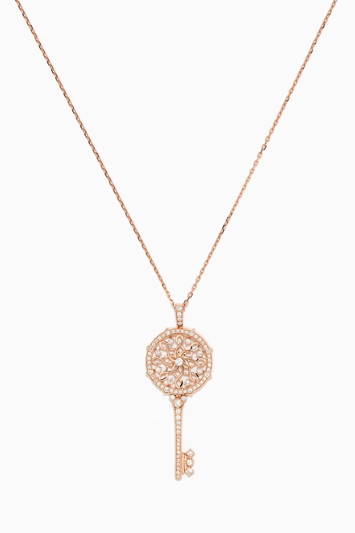 

Muftah Turath Medium Diamond Pendant in 18kt Rose Gold