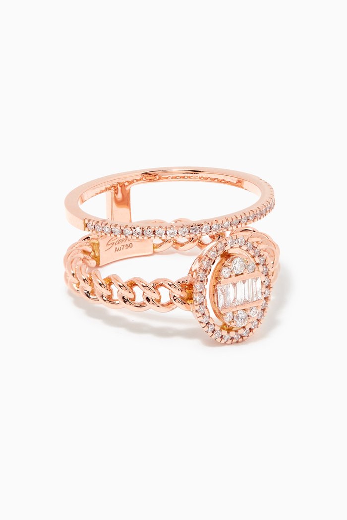 

Quwa Diamond Ring in 18kt Rose Gold