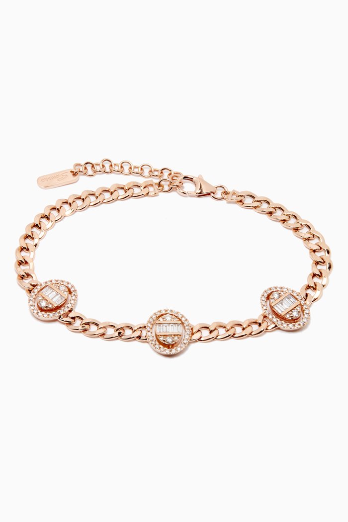 

Quwa Diamond Bracelet in 18kt Rose Gold