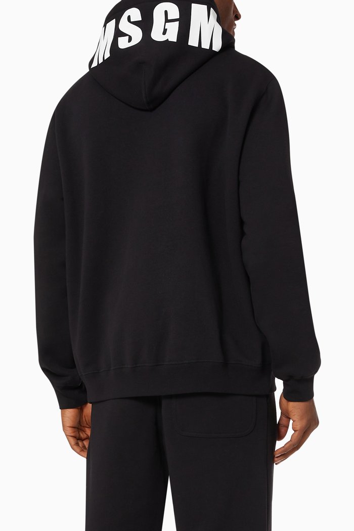 

Logo Hoodie in French Terry, Black