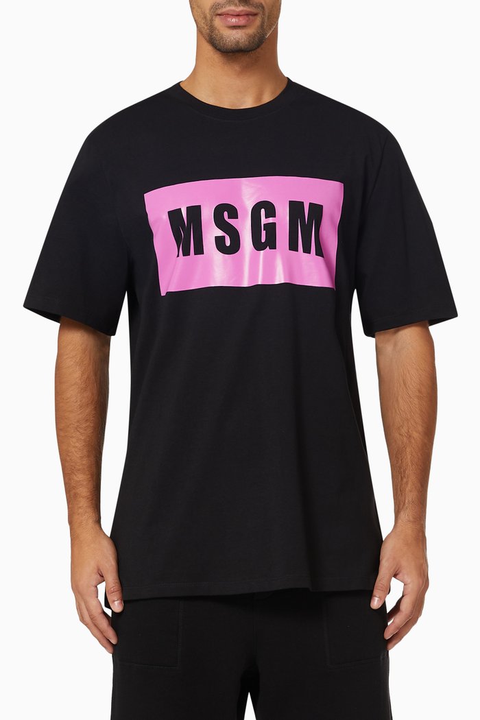 

Logo Patch T-shirt in Jersey, Black