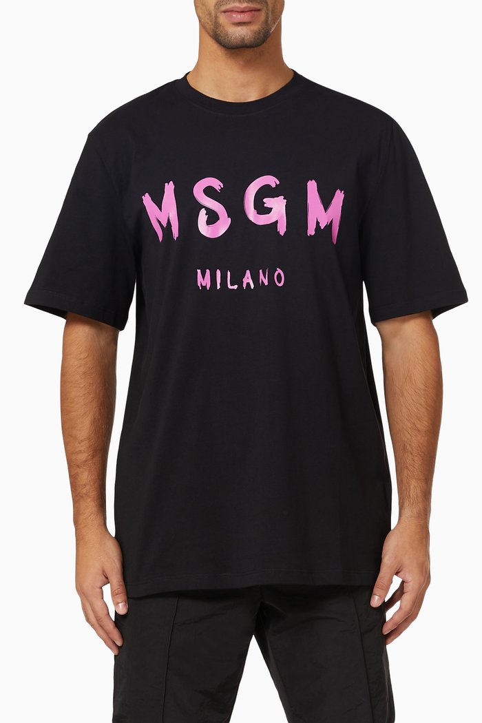 

MSGM Milano T-shirt in Jersey, Black