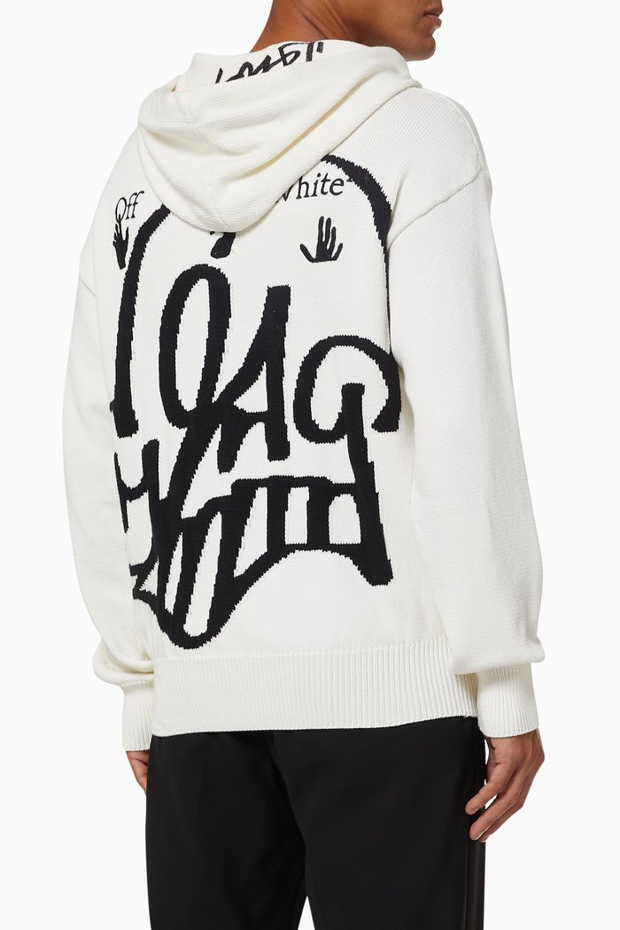 

x KATSU Hoodie in Recycled Knit, White