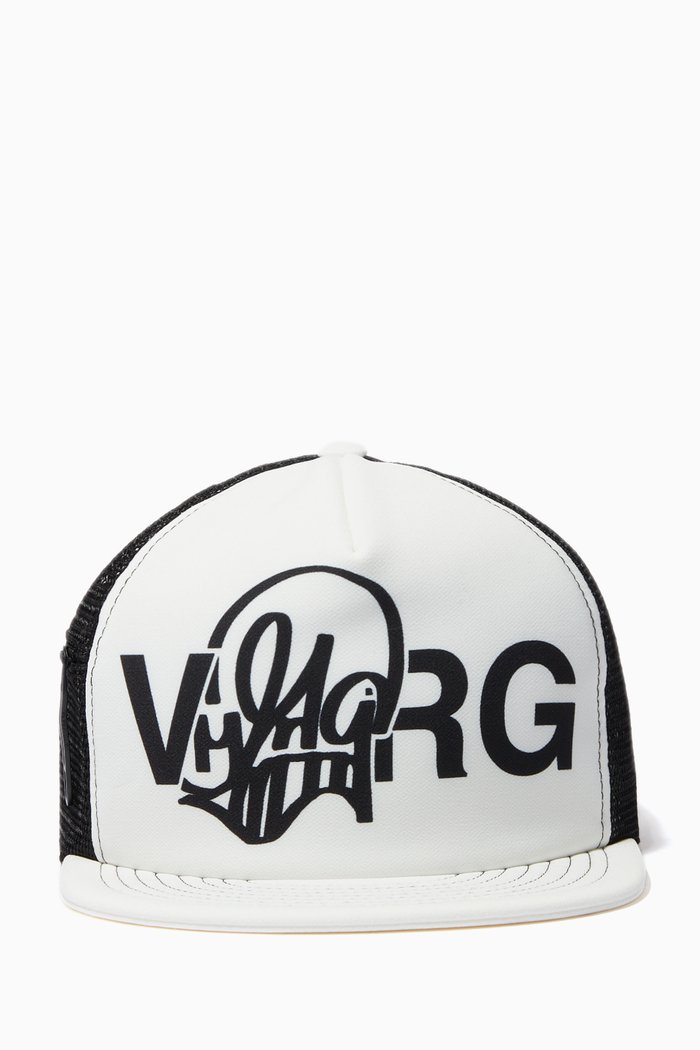 

x Katsu Paperclip Trucker Cap in Nylon, White