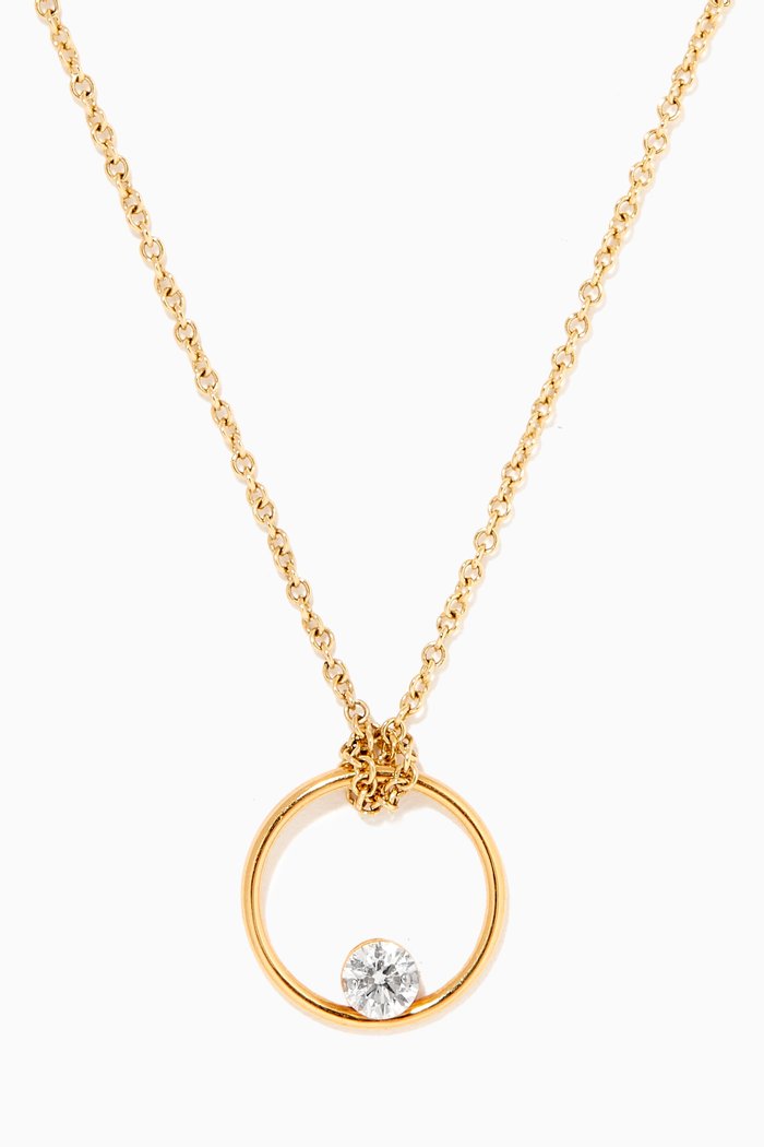 

Echo Eclipse Necklace with Diamond in 18kt Yellow Gold